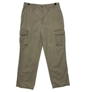 Tony Hawk Cargo Pants Mens Measures 32x31 Tag Sz 32x32 Khaki Beige Cotton